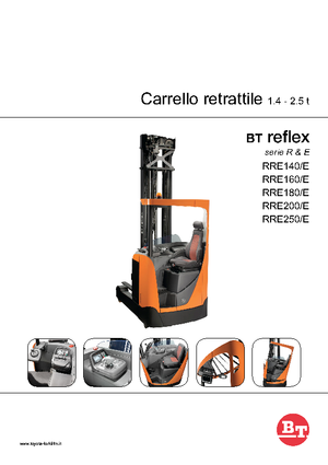 Stivuitoare electrice cu catarg retractabil BT Reflex RRE 140 H