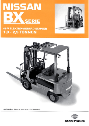 Stivuitoare frontale electrice Nissan FP 01 L 10 U