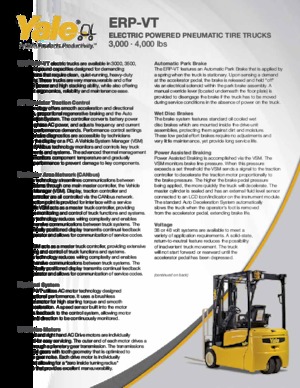 Stivuitoare frontale electrice Yale ERP040VT