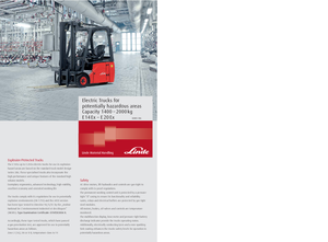 Stivuitoare frontale electrice Linde E 20 EX PL