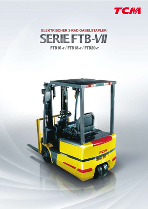 Stivuitoare frontale electrice TCM FTB 16-7