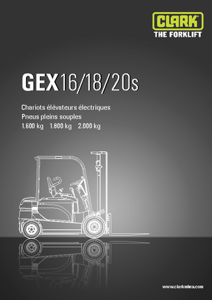 Stivuitoare frontale electrice Clark GEX18