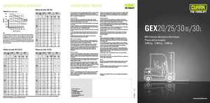 Stivuitoare frontale electrice Clark GEX 25