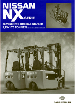 Stivuitoare frontale electrice Nissan GN 01 L 18 HQ