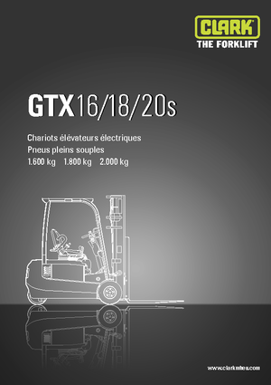 Stivuitoare frontale electrice Clark GTX20 s