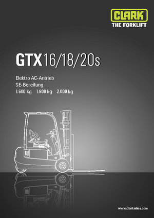 Stivuitoare frontale electrice Clark GTX20 s