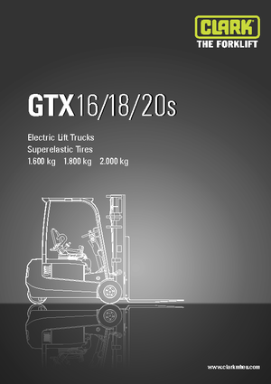 Stivuitoare frontale electrice Clark GTX20 s