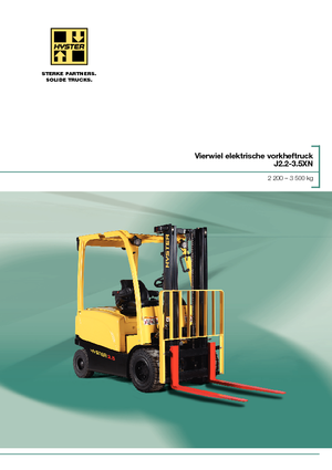 Stivuitoare frontale electrice Hyster J3.0XN