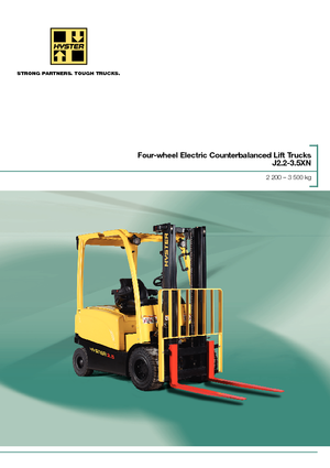 Stivuitoare frontale electrice Hyster J3.0XN