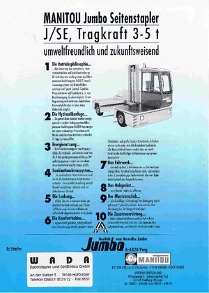 Încărcătoare cu furcă pentru teren accidentat Jumbo J/SE 50