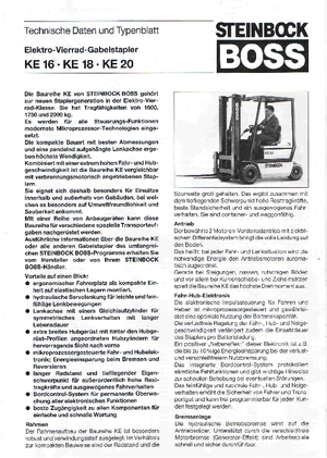 Stivuitoare frontale electrice Steinbock KE 18-50