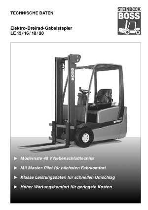 Stivuitoare frontale electrice Steinbock LE 16-55