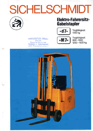 Stivuitoare frontale electrice Sichelschmidt M 7-10