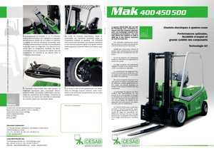 Stivuitoare frontale electrice Cesab MAK 500 AC