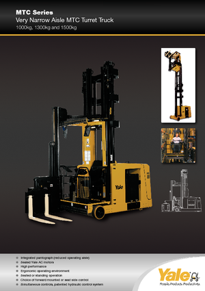 Încărcătoare laterale electrice Yale MTC15 SWB