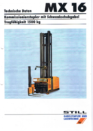 Încărcătoare laterale electrice Still-Wagner MX 16