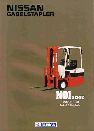 Stivuitoare frontale electrice Nissan N 01 L 15 U