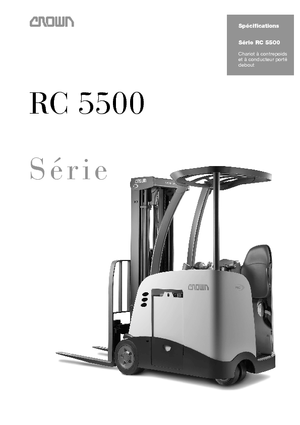 Stivuitoare frontale electrice Crown RC 5530 1,5