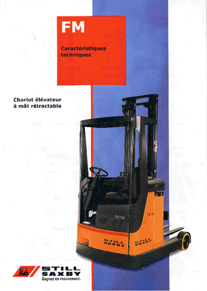 Stivuitoare electrice cu catarg retractabil Still FM 14