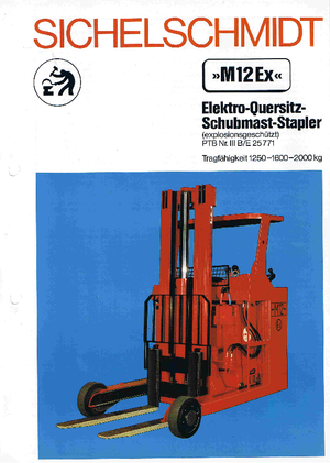 Reach Trucks (electrostivuitoare) electrice rezistente la explozie Sichelschmidt M 1216 EEx