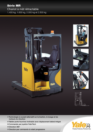 Reach Trucks (electrostivuitoare) electrice rezistente la explozie Yale MR 20 HD-Ex