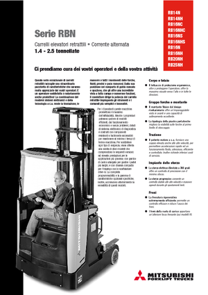 Stivuitoare electrice cu catarg retractabil Mitsubishi RB 16 NS