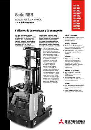 Stivuitoare electrice cu catarg retractabil Mitsubishi RB 16 NS