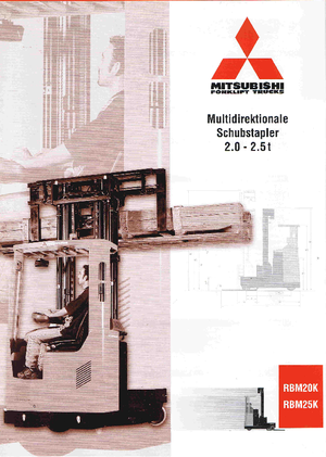 Stivuitoare electrice cu catarg retractabil Mitsubishi RBM 20 K