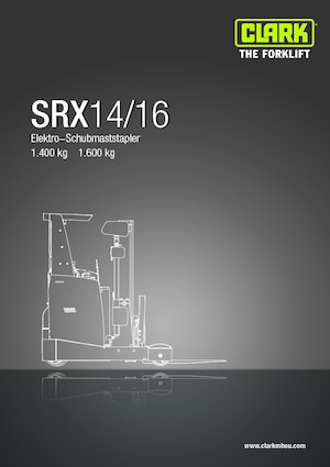 Stivuitoare electrice cu catarg retractabil Clark SRX 16