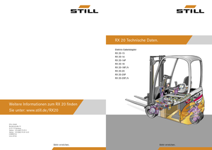 Stivuitoare frontale electrice Still RX 20-18