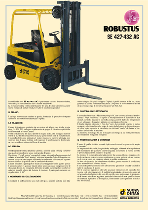 Stivuitoare frontale electrice Nuova Detas SE 432 AC