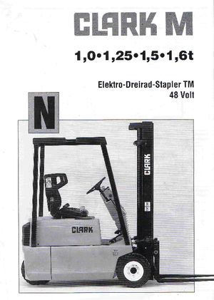 Stivuitoare frontale electrice Clark TM 16 N