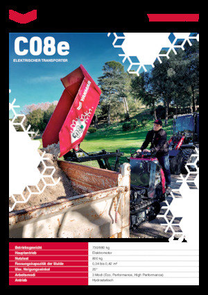 Dumpere Electrice pe Şenile Yanmar C08e