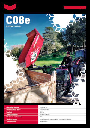 Dumpere Electrice pe Şenile Yanmar C08e