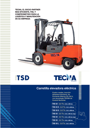 Stivuitoare frontale electrice Tecna TSD 30