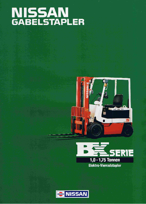 Stivuitoare frontale electrice Nissan UM 01 L 10 U