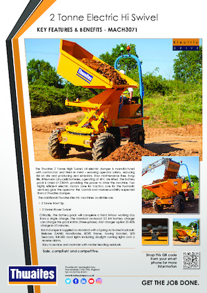 Dumpere Electrice pe Roți Thwaites MACH3071