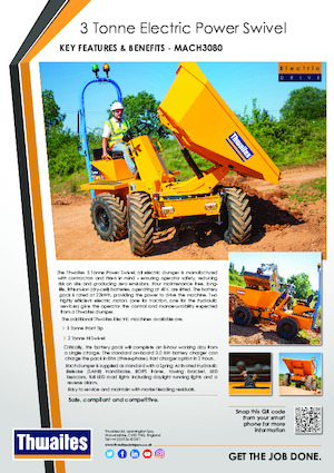 Dumpere Electrice pe Roți Thwaites MACH3080