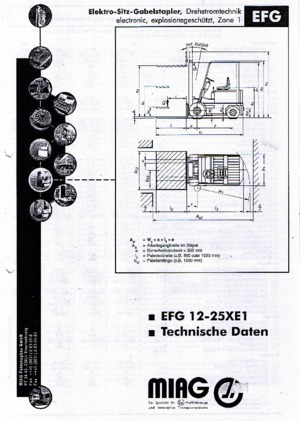 Stivuitoare electrice EX rezistente la explozie Miag EFG 25 XE 1