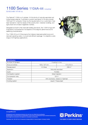 Motoare Perkins 1104A-44