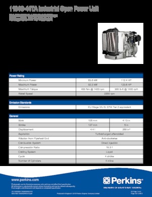 Motoare Perkins 1104C-44TA