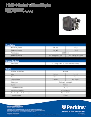 Motoare Perkins 1104D-44