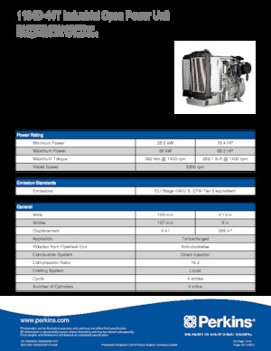 Motoare Perkins 1104D-44T