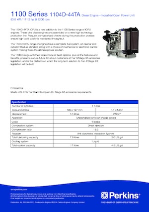 Motoare Perkins 1104D-44TA