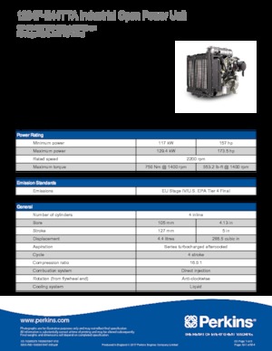 Motoare Perkins 1204F-E44TTA