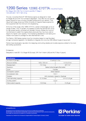 Motoare Perkins 1206E-E70TTA