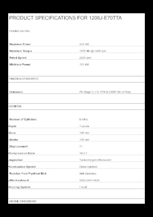 Motoare Perkins 1206J-E70TTA