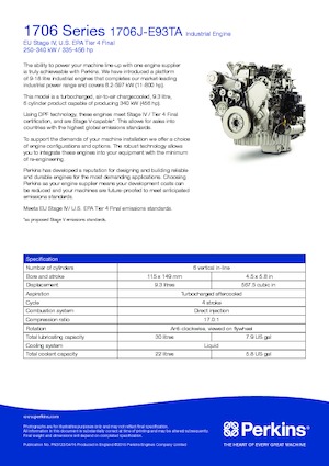 Motoare Perkins 1706F-E93TA