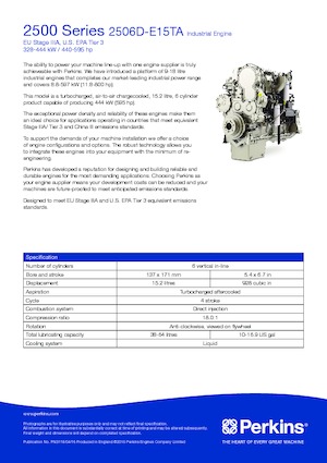 Motoare Perkins 2506D-E15TA