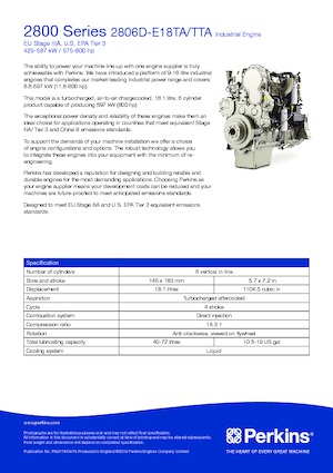 Motoare Perkins 2806D-E18TTA
